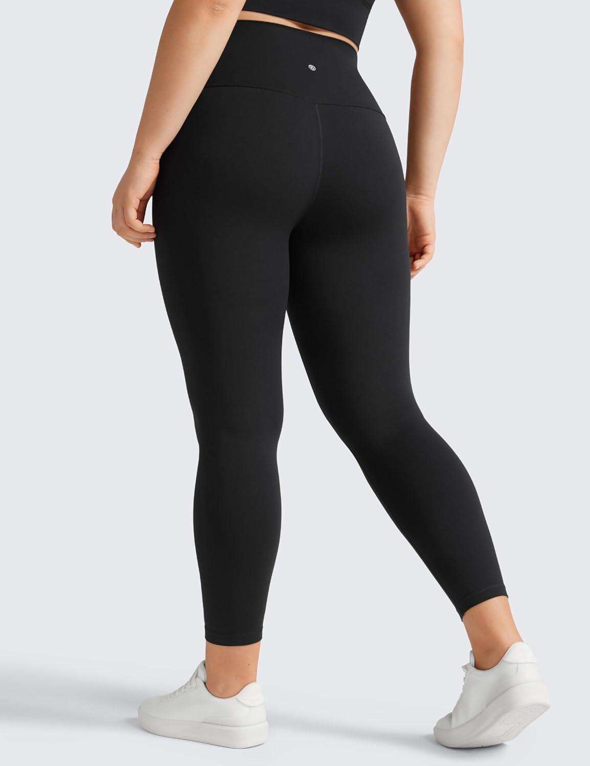 imageCRZ YOGA Butterluxe Plus Size Leggings 25quot High Waisted Buttery Soft Spandex Workout Casual Pants for Women 3X 4XBlack Plus Size