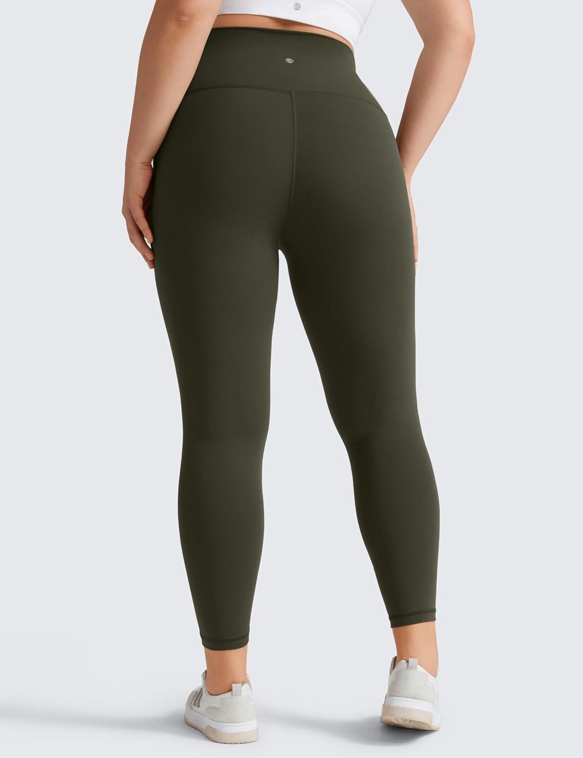 imageCRZ YOGA Butterluxe Plus Size Leggings 25quot High Waisted Buttery Soft Spandex Workout Casual Pants for Women 3X 4XOlive Green