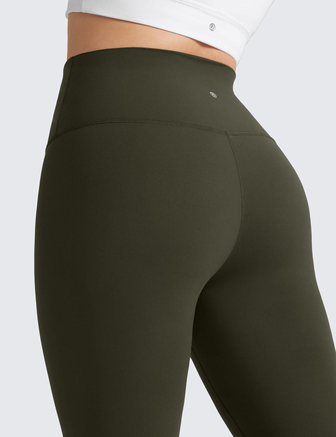 imageCRZ YOGA Butterluxe Plus Size Leggings 25quot High Waisted Buttery Soft Spandex Workout Casual Pants for Women 3X 4XOlive Green