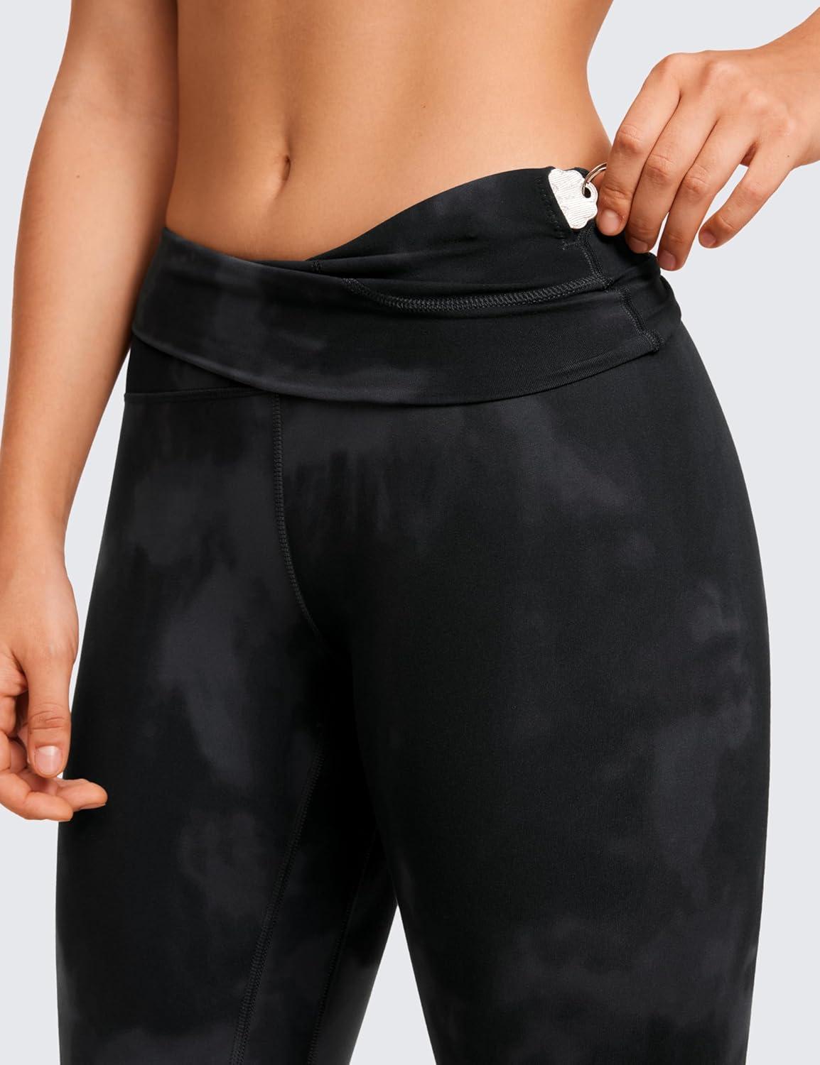 imageCRZ YOGA Butterluxe Super High Waist Leggings 25quot Buttery Soft Womens Yoga Pants Workout Over BellyBlack Tie Dye Flowers