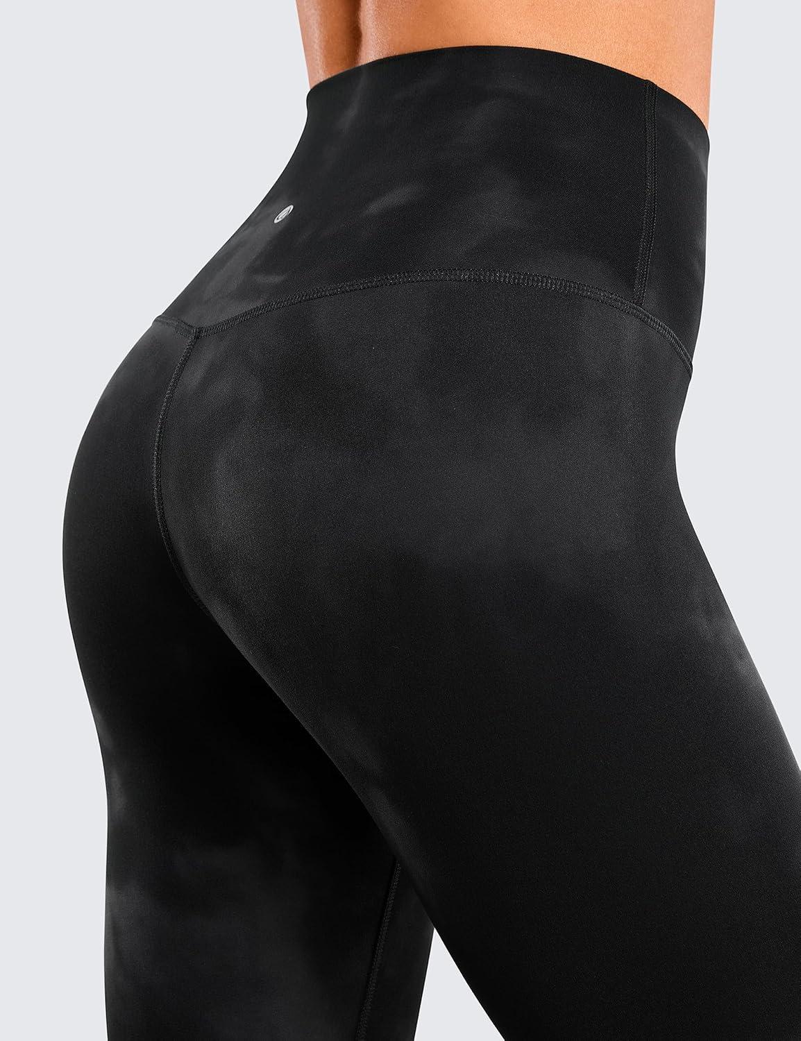 imageCRZ YOGA Butterluxe Super High Waist Leggings 25quot Buttery Soft Womens Yoga Pants Workout Over BellyBlack Tie Dye Flowers