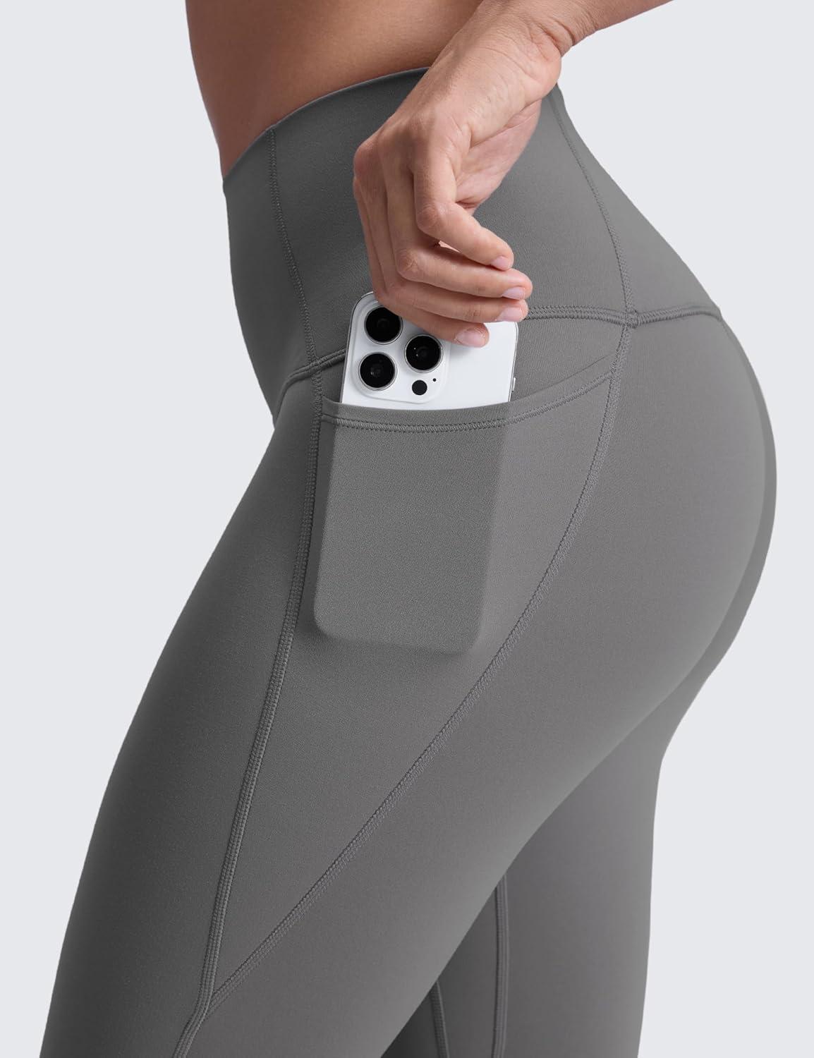 imageCRZ YOGA Butterluxe Workout Leggings Pockets 25 High Waisted Gym Womens Yoga Pants Buttery SoftAsh Grey
