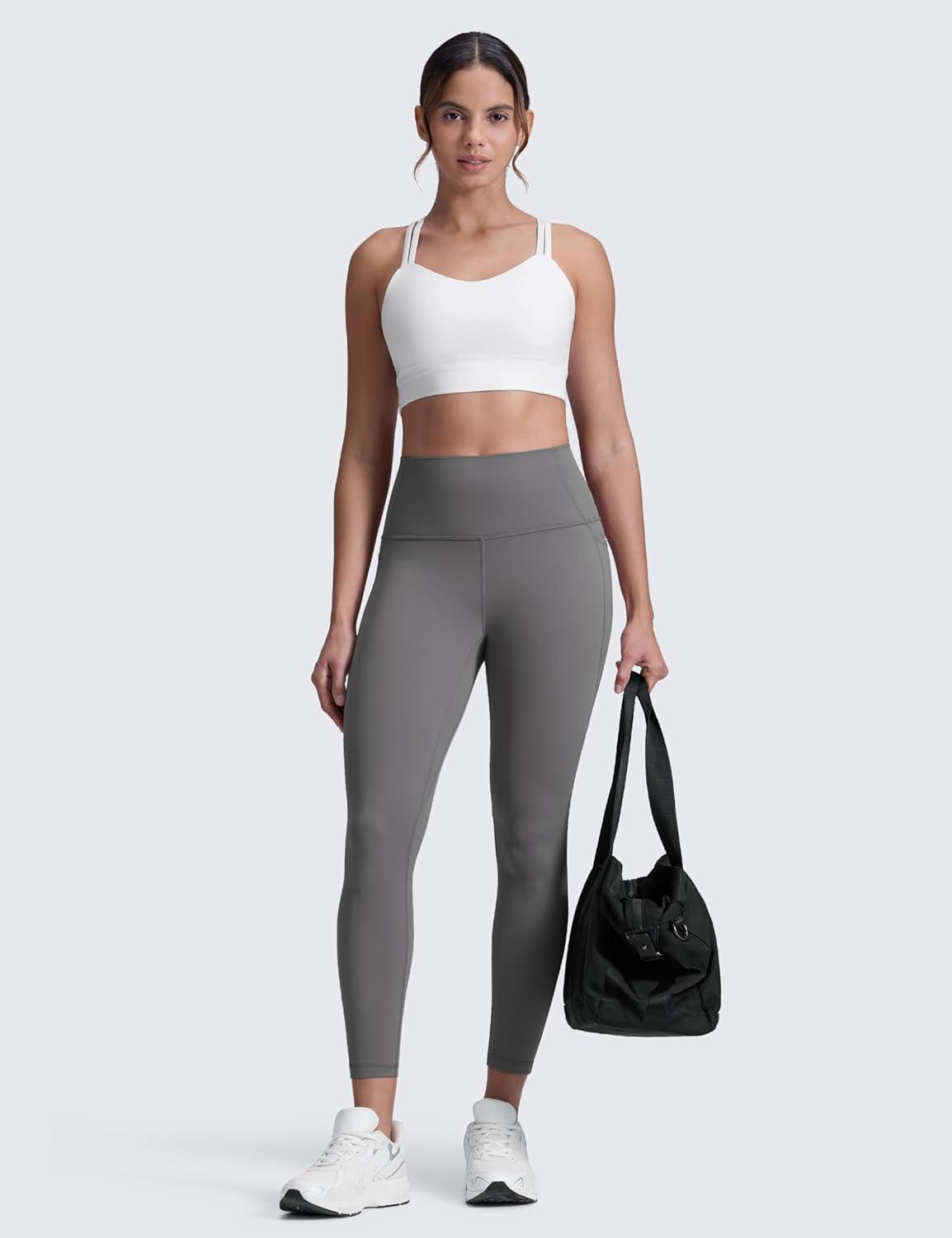 imageCRZ YOGA Butterluxe Workout Leggings Pockets 25 High Waisted Gym Womens Yoga Pants Buttery SoftAsh Grey