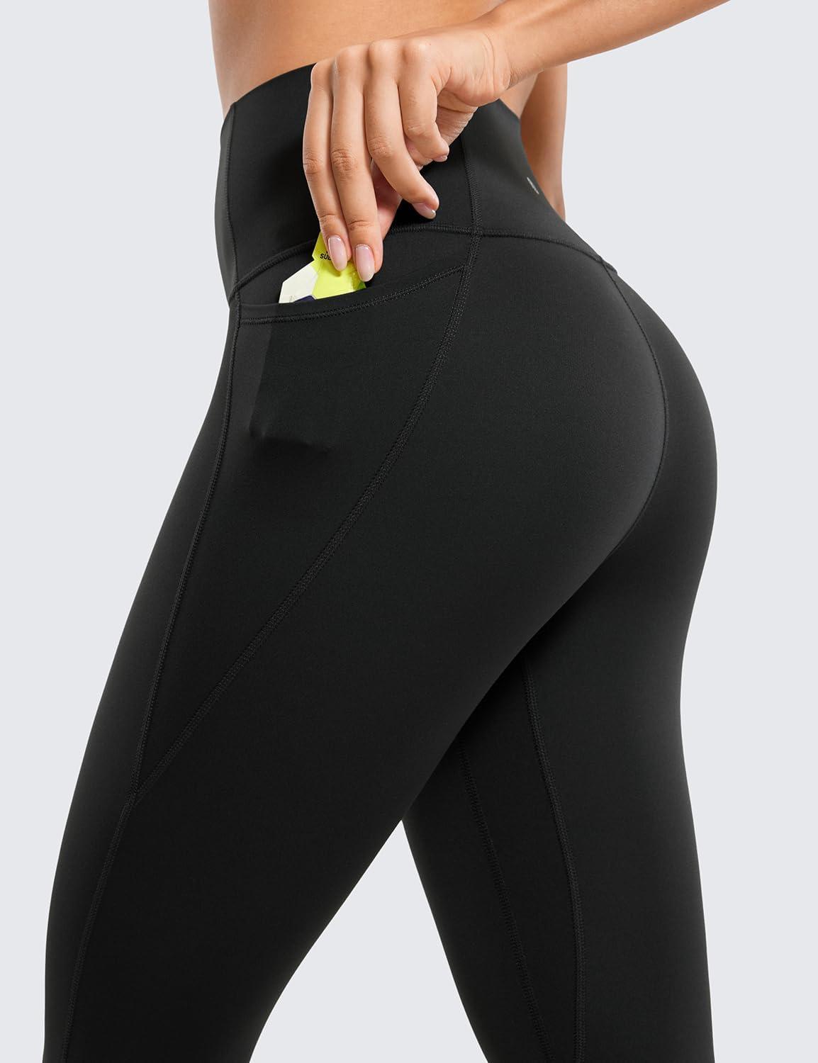 imageCRZ YOGA Butterluxe Workout Leggings Pockets 25 High Waisted Gym Womens Yoga Pants Buttery SoftBlack