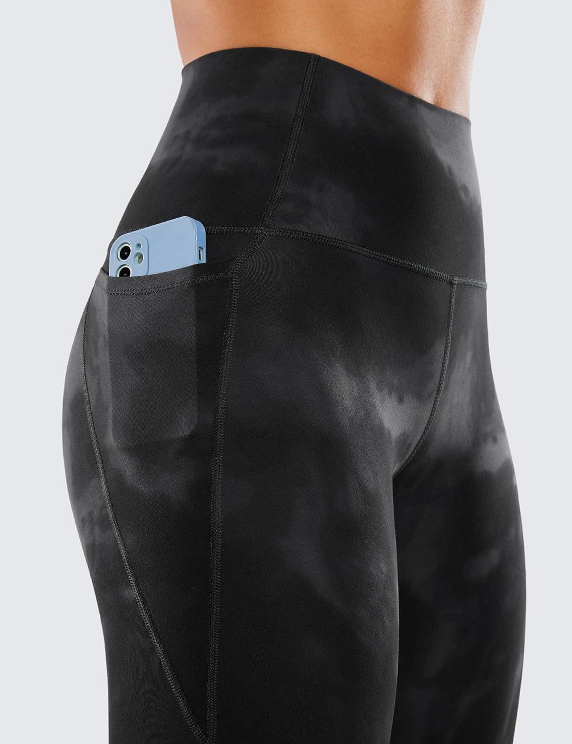 imageCRZ YOGA Butterluxe Workout Leggings Pockets 25 High Waisted Gym Womens Yoga Pants Buttery SoftBlack Tie Dye Flowers