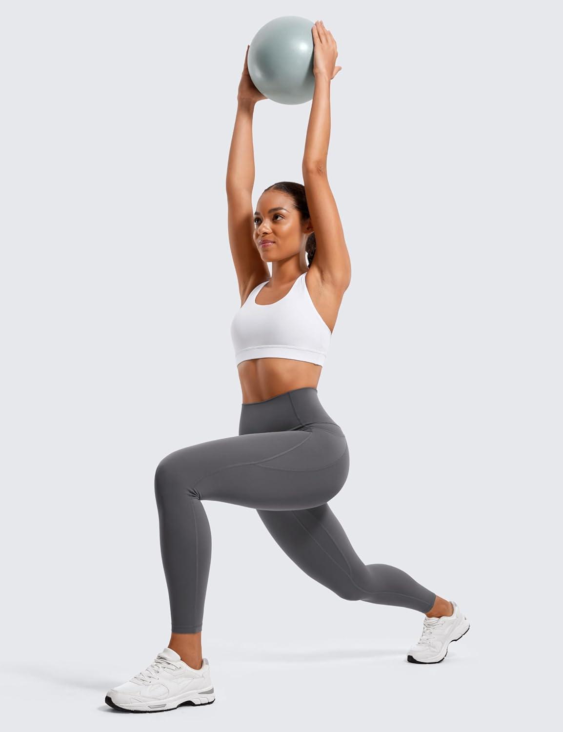 imageCRZ YOGA Butterluxe Workout Leggings Pockets 25 High Waisted Gym Womens Yoga Pants Buttery SoftDark Carbon