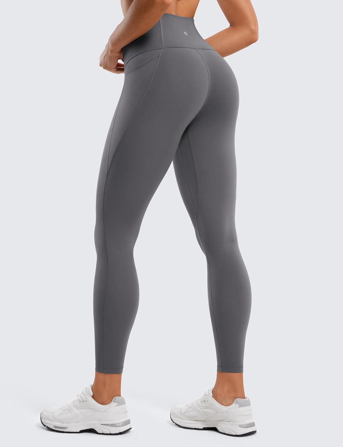 imageCRZ YOGA Butterluxe Workout Leggings Pockets 25 High Waisted Gym Womens Yoga Pants Buttery SoftDark Carbon