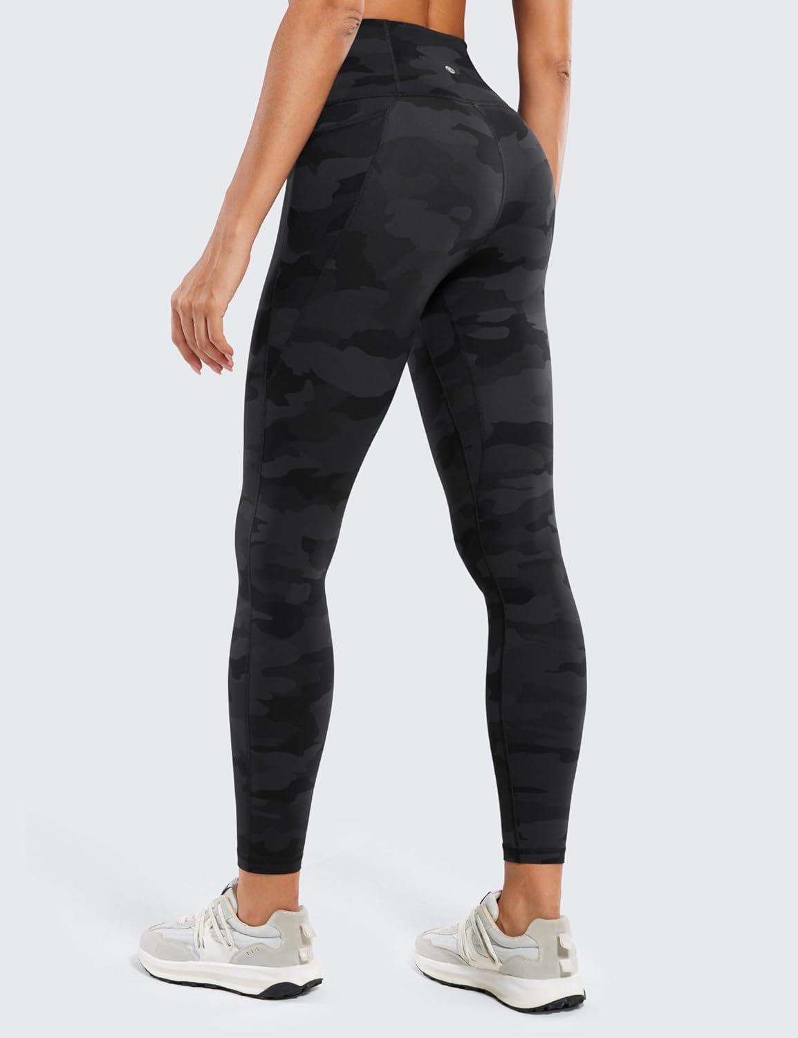 imageCRZ YOGA Butterluxe Workout Leggings Pockets 25 High Waisted Gym Womens Yoga Pants Buttery SoftDark Grey Camouflage 2