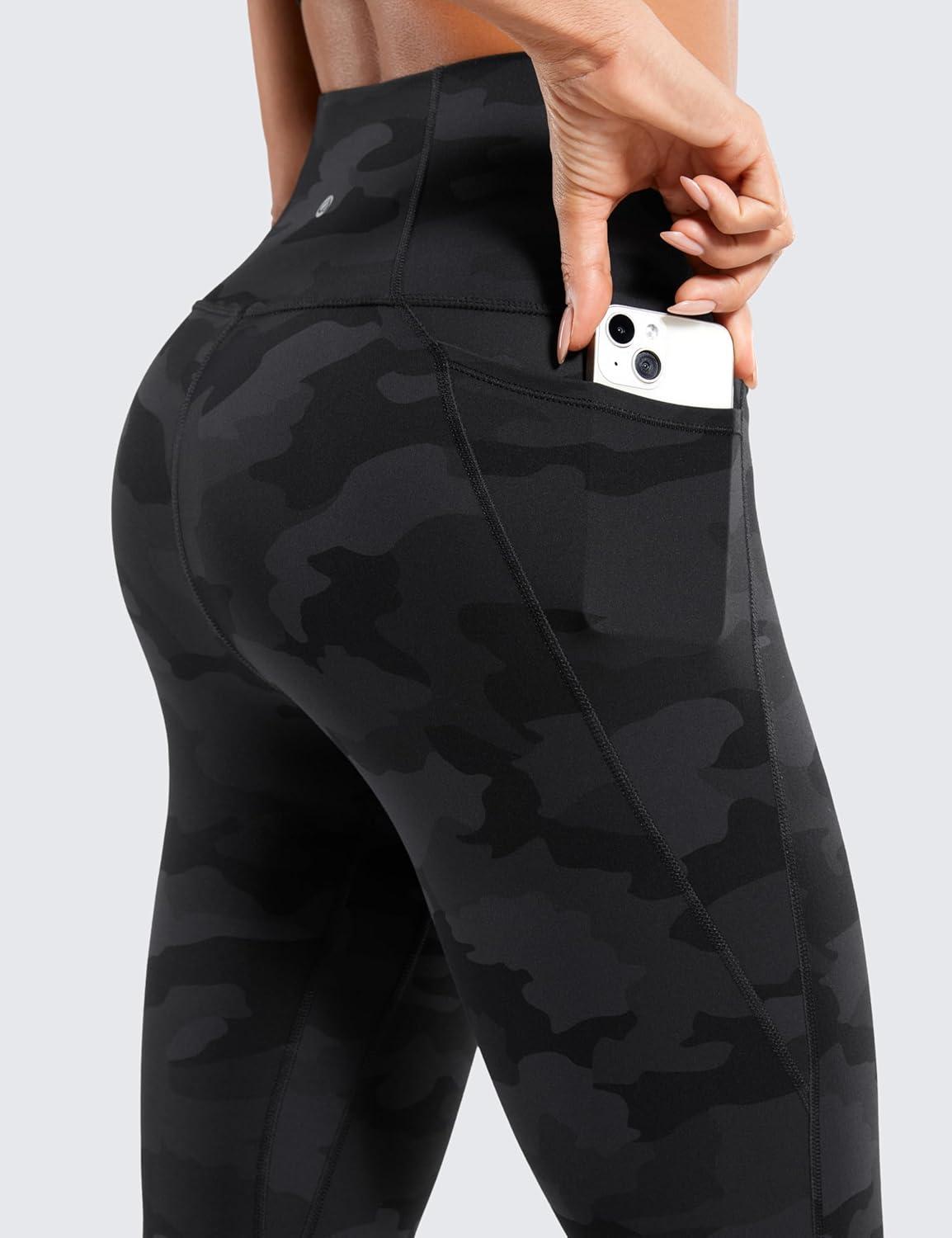 imageCRZ YOGA Butterluxe Workout Leggings Pockets 25 High Waisted Gym Womens Yoga Pants Buttery SoftDark Grey Camouflage 2