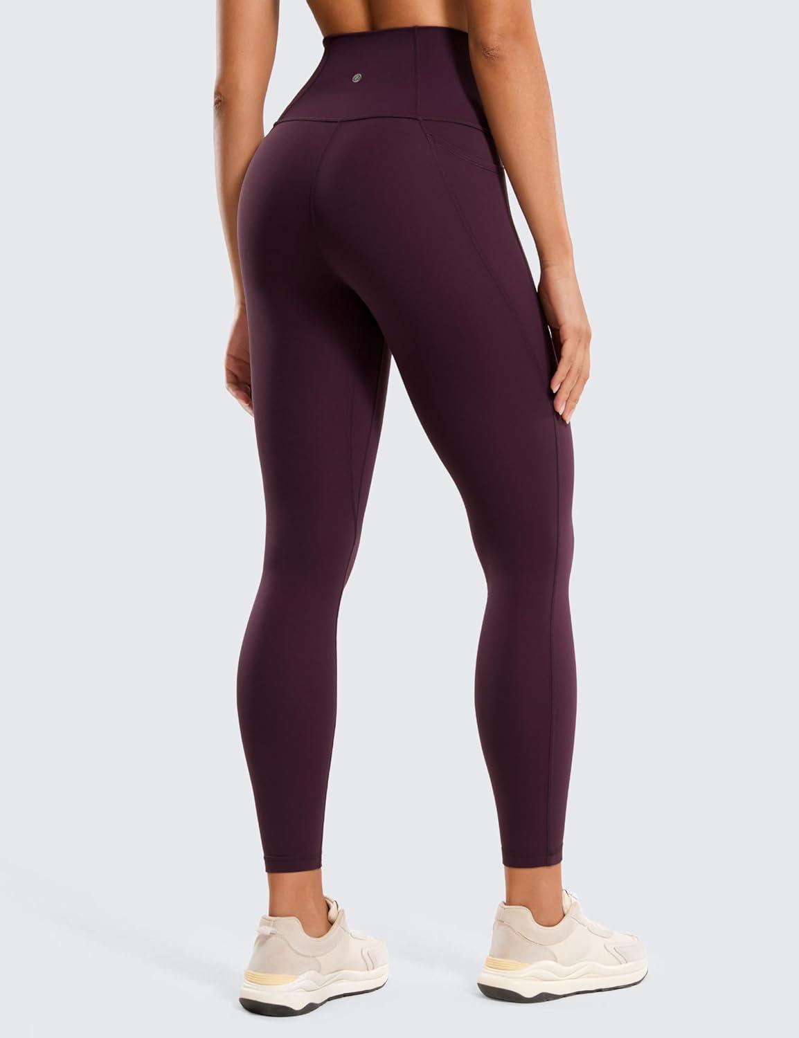 imageCRZ YOGA Butterluxe Workout Leggings Pockets 25 High Waisted Gym Womens Yoga Pants Buttery SoftDeep Purple