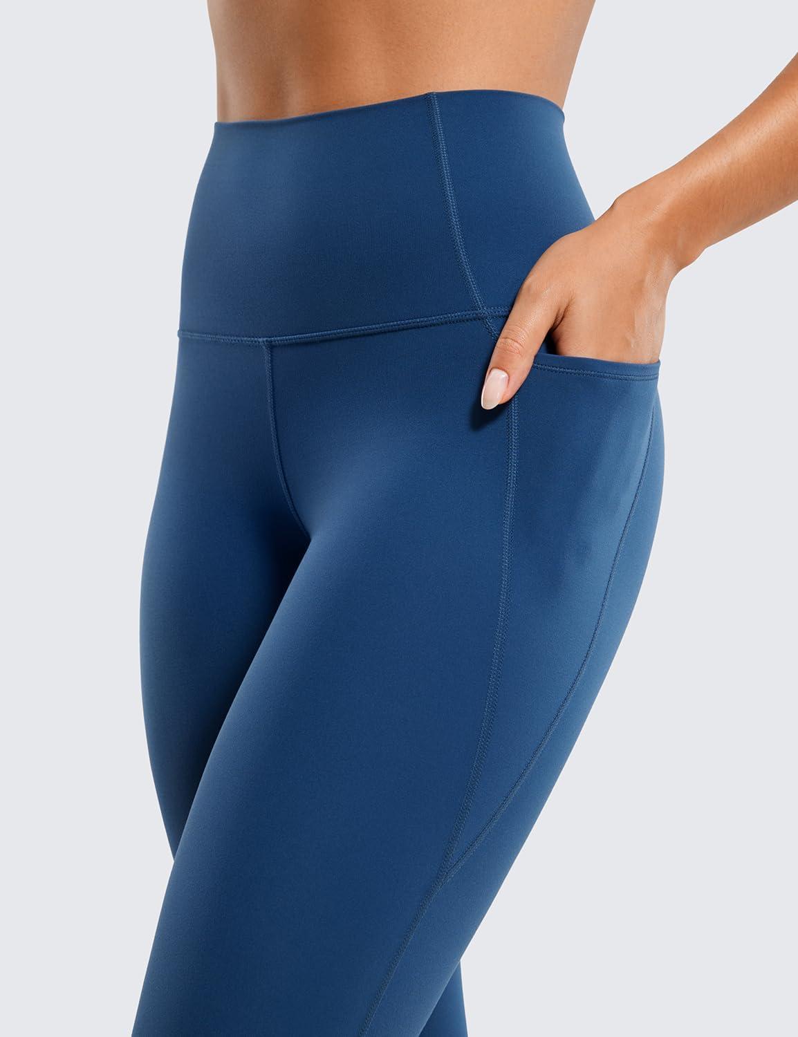 imageCRZ YOGA Butterluxe Workout Leggings Pockets 25 High Waisted Gym Womens Yoga Pants Buttery SoftFrench Navy