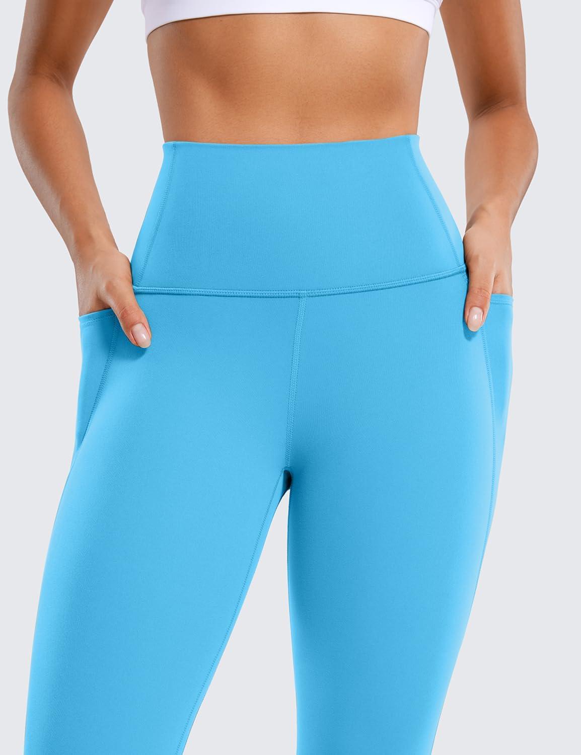 imageCRZ YOGA Butterluxe Workout Leggings Pockets 25 High Waisted Gym Womens Yoga Pants Buttery SoftKayak Blue