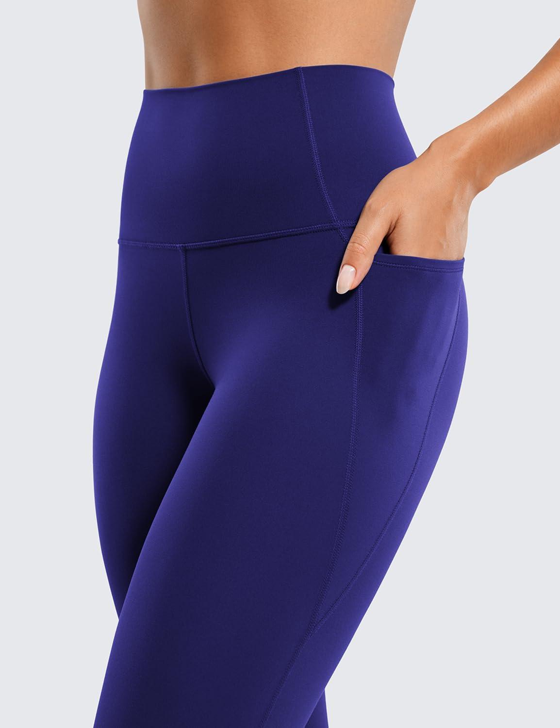 imageCRZ YOGA Butterluxe Workout Leggings Pockets 25 High Waisted Gym Womens Yoga Pants Buttery SoftLarkspur Blue