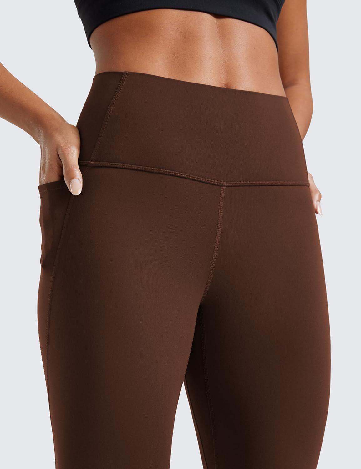 imageCRZ YOGA Butterluxe Workout Leggings Pockets 25 High Waisted Gym Womens Yoga Pants Buttery SoftLava Brown