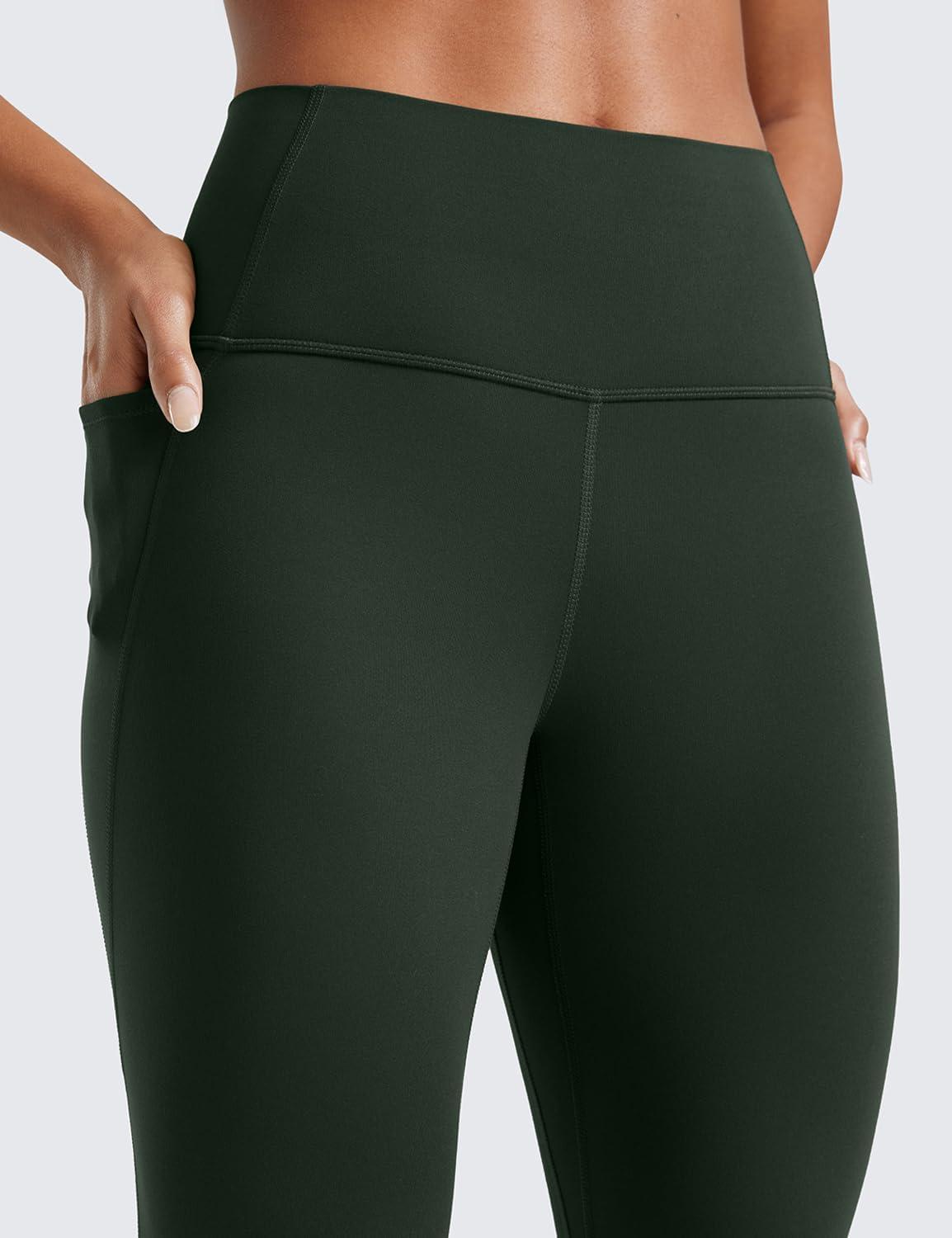 imageCRZ YOGA Butterluxe Workout Leggings Pockets 25 High Waisted Gym Womens Yoga Pants Buttery SoftLegend Green