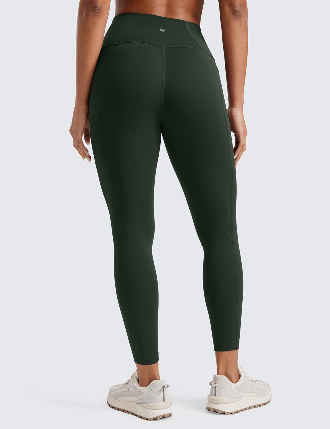 imageCRZ YOGA Butterluxe Workout Leggings Pockets 25 High Waisted Gym Womens Yoga Pants Buttery SoftLegend Green