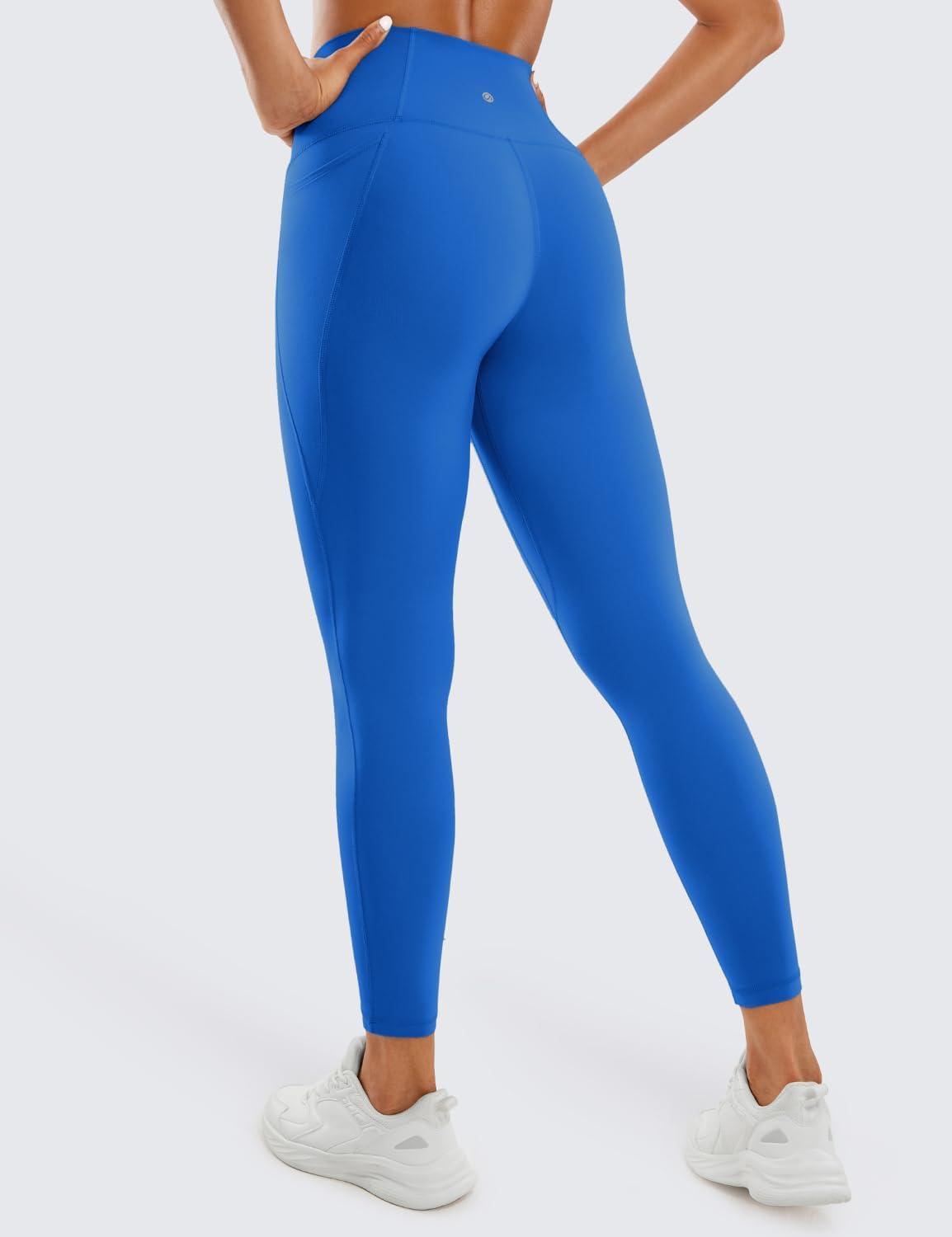 imageCRZ YOGA Butterluxe Workout Leggings Pockets 25 High Waisted Gym Womens Yoga Pants Buttery SoftSparkle Blue