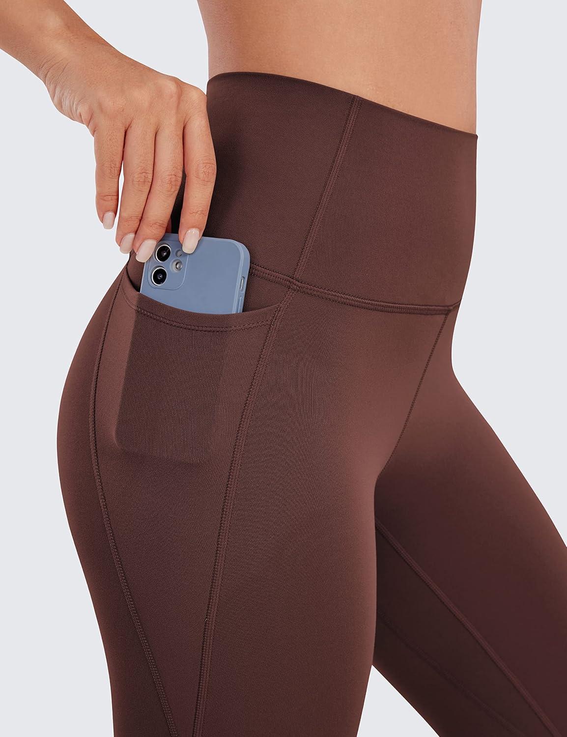 imageCRZ YOGA Butterluxe Workout Leggings Pockets 25 High Waisted Gym Womens Yoga Pants Buttery SoftTaupe