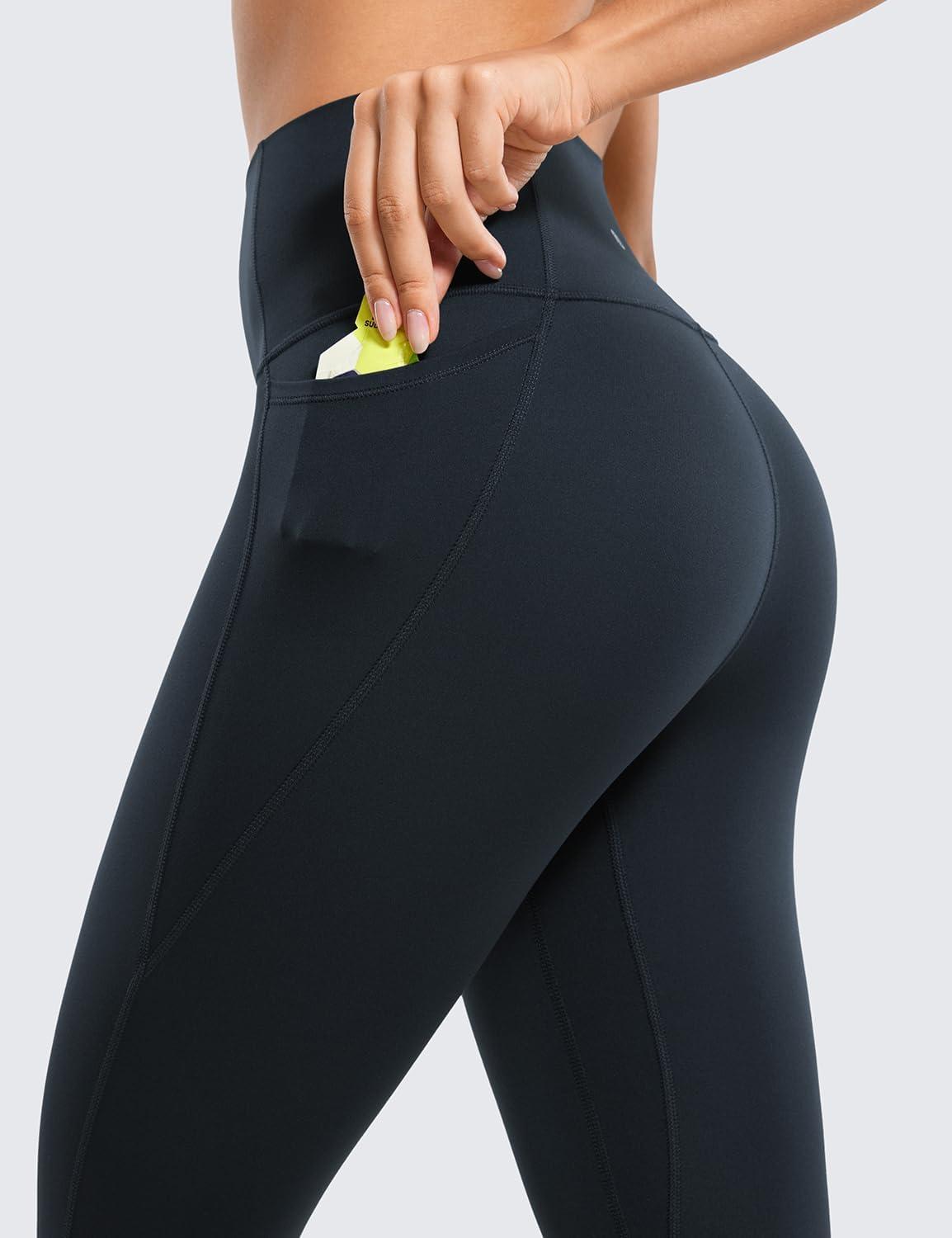 imageCRZ YOGA Butterluxe Workout Leggings Pockets 25 High Waisted Gym Womens Yoga Pants Buttery SoftTrue Navy