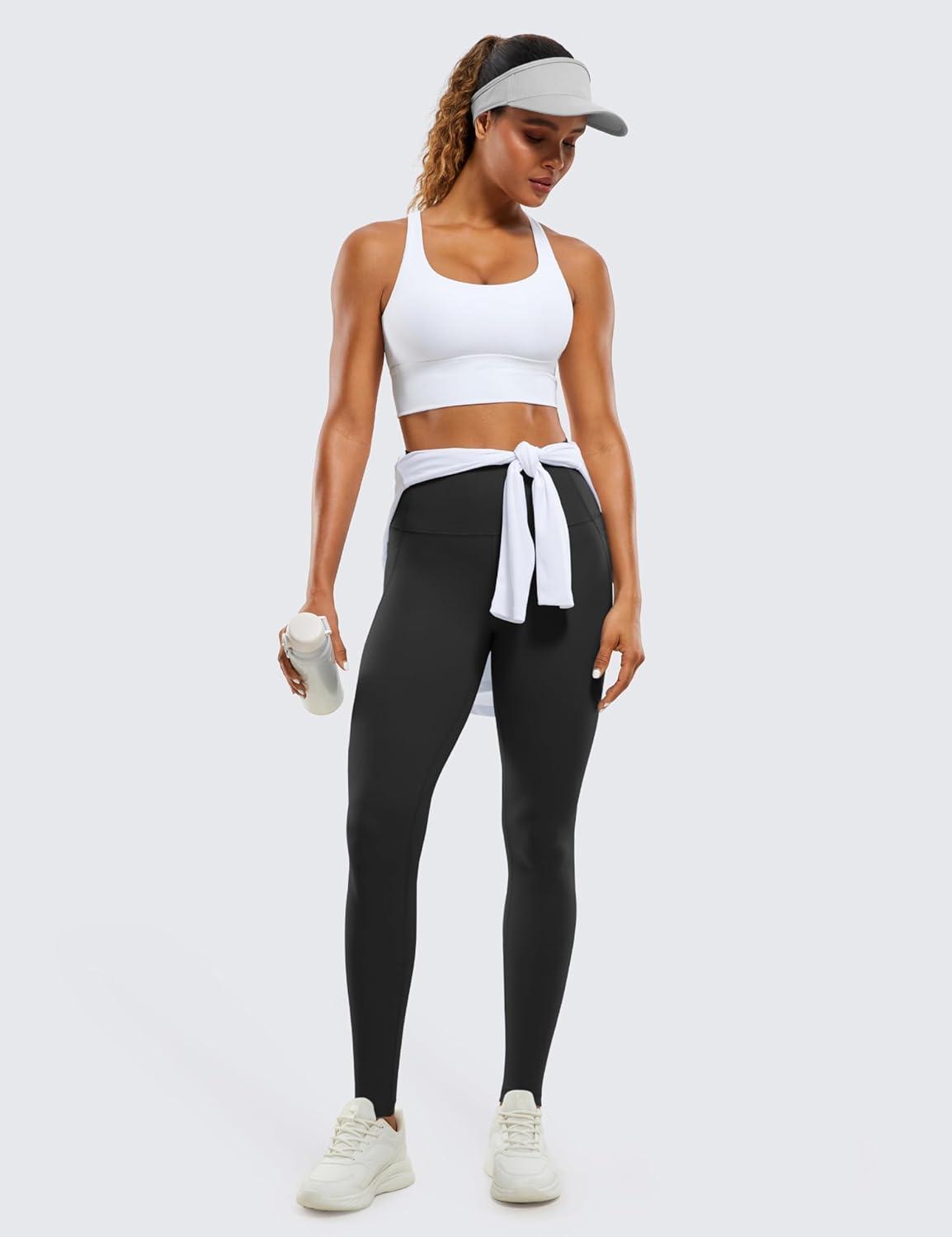 imageCRZ YOGA Butterluxe Workout Leggings Pockets 31quot High Waisted Athletic Gym Womens Yoga Pants for Tall WomenBlack