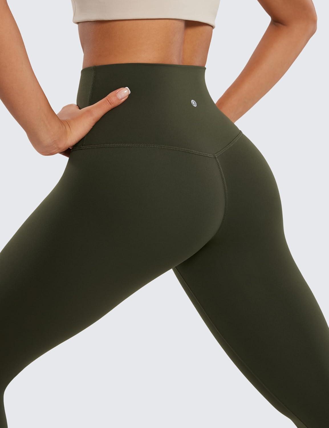 imageCRZ YOGA Butterluxe Yoga Capris Leggings 19 High Waisted Workout Buttery Soft Athletic Lounge Womens Crop PantsOlive Green