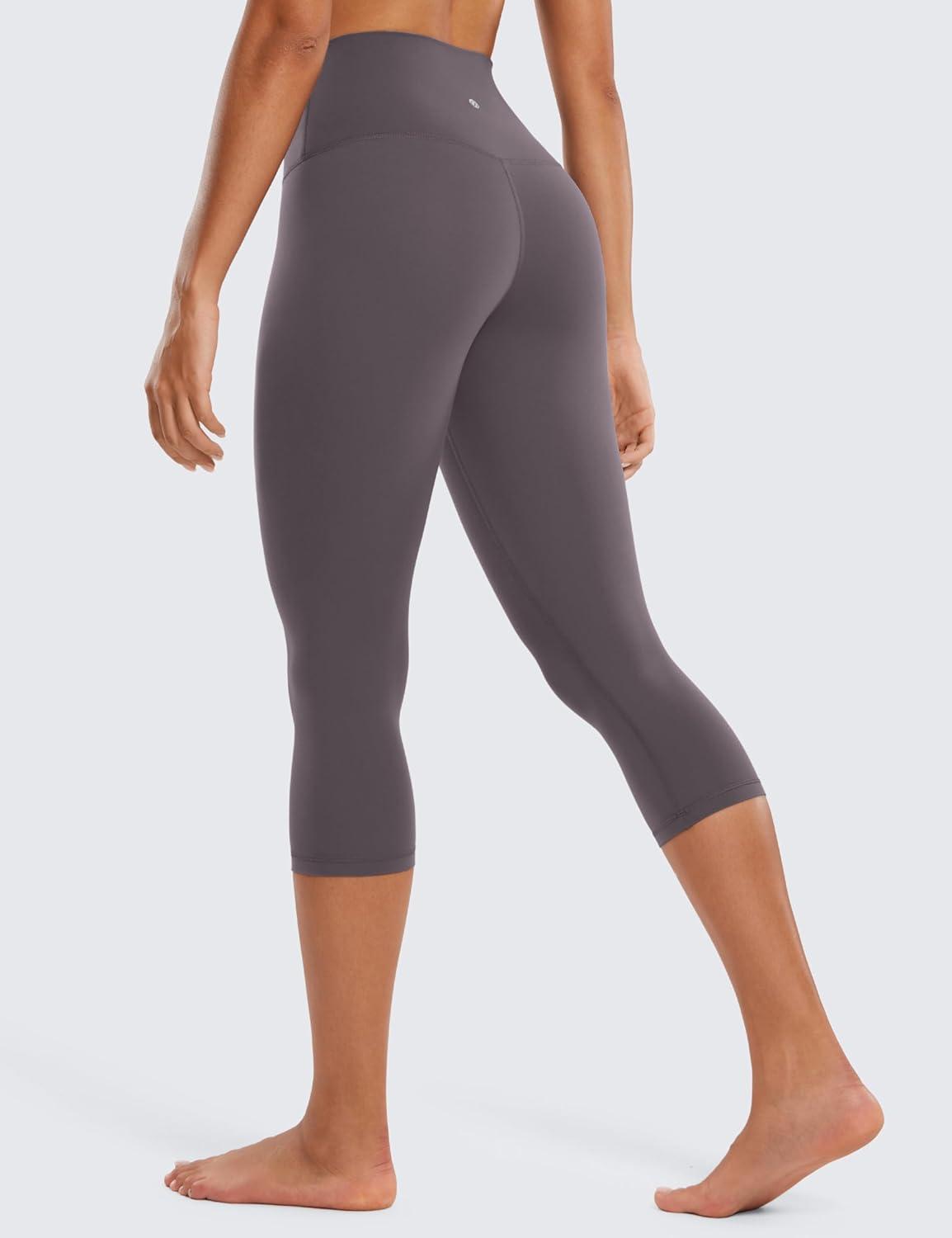 imageCRZ YOGA Butterluxe Yoga Capris Leggings 19 High Waisted Workout Buttery Soft Athletic Lounge Womens Crop PantsTornado Grey