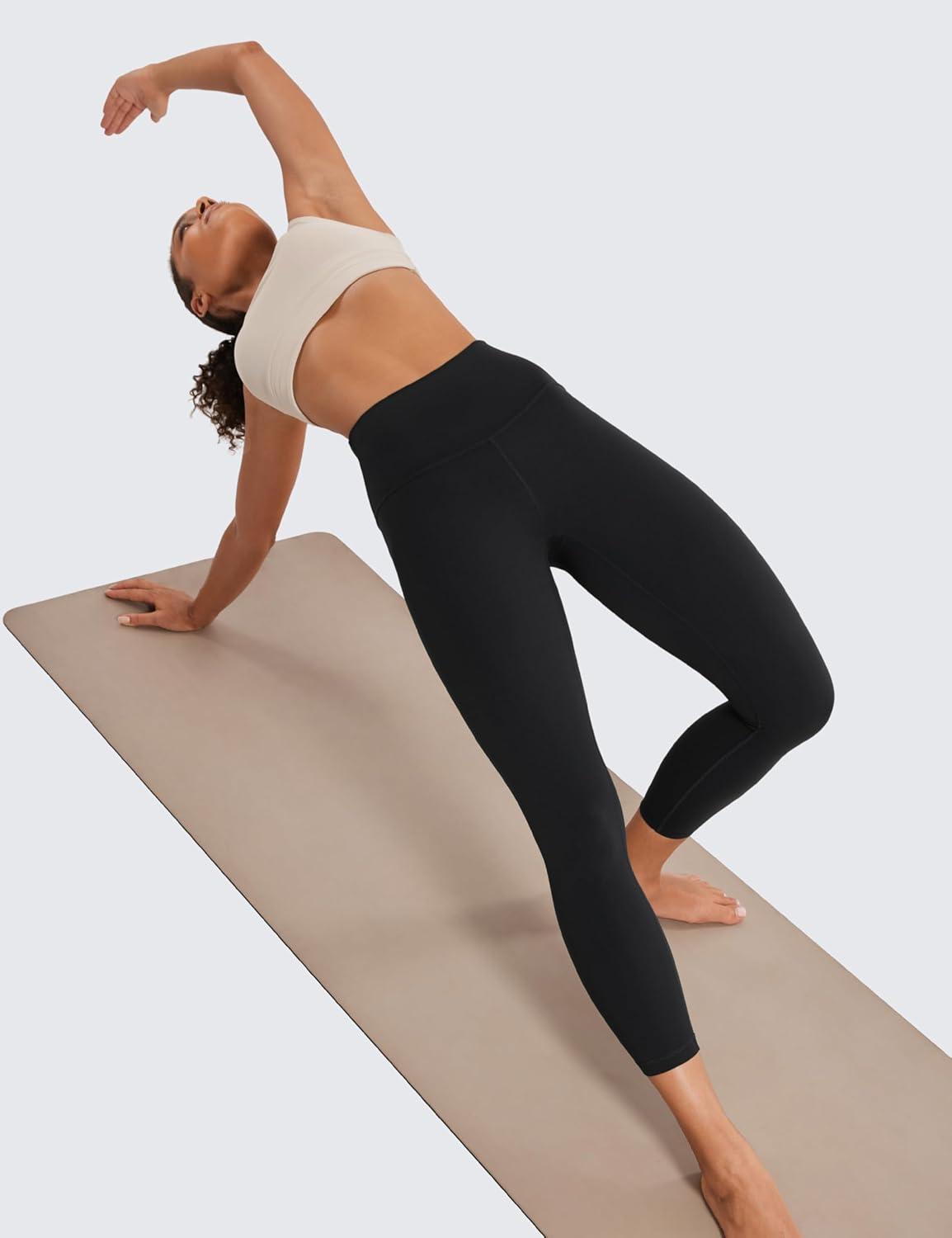 imageCRZ YOGA Butterluxe Yoga Capris Leggings 23 High Waisted Buttery Soft Workout Womens Lounge PantsBlack