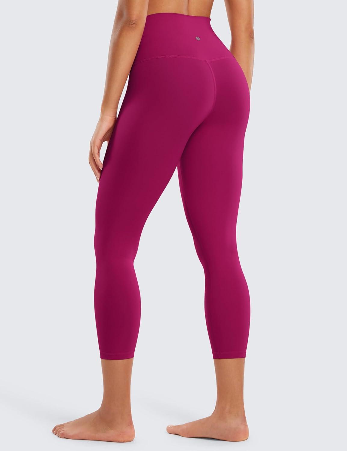 imageCRZ YOGA Butterluxe Yoga Capris Leggings 23 High Waisted Buttery Soft Workout Womens Lounge PantsMagenta Purple