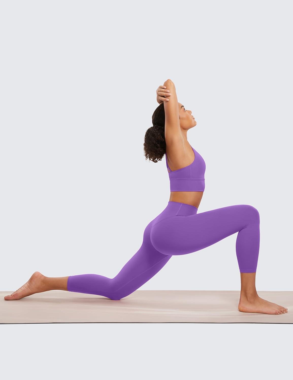 imageCRZ YOGA Butterluxe Yoga Capris Leggings 23 High Waisted Buttery Soft Workout Womens Lounge PantsRoyal Lilac