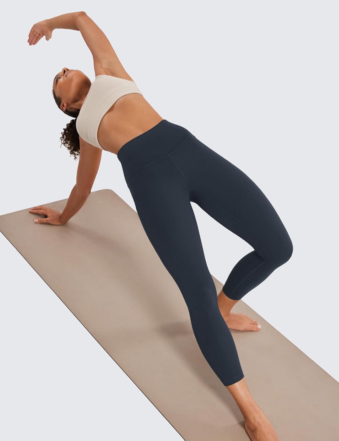imageCRZ YOGA Butterluxe Yoga Capris Leggings 23 High Waisted Buttery Soft Workout Womens Lounge PantsTrue Navy