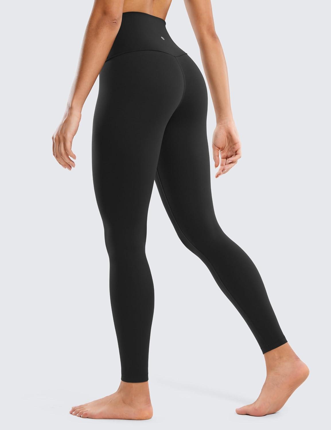 imageCRZ YOGA Butterluxe Yoga Leggings 28 High Waisted Womens Workout Lounge Pants Buttery SoftBlack
