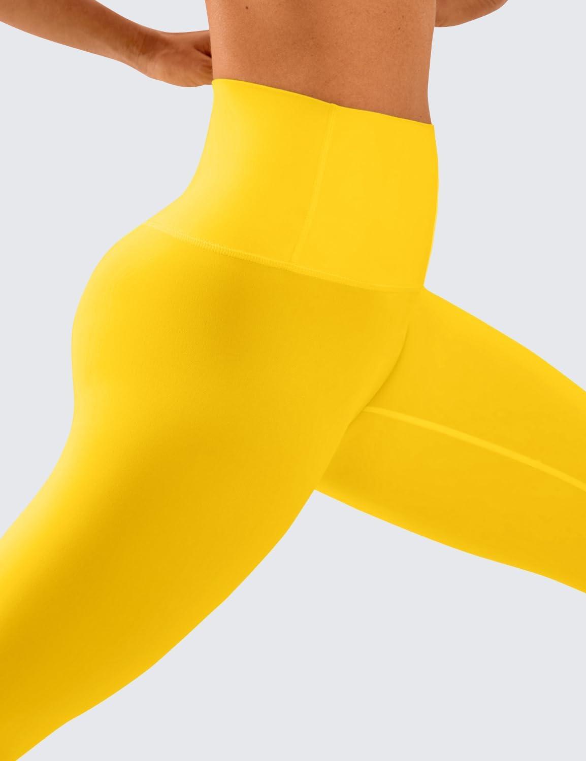 imageCRZ YOGA Butterluxe Yoga Leggings 28 High Waisted Womens Workout Lounge Pants Buttery SoftHigh Visibility Yellow