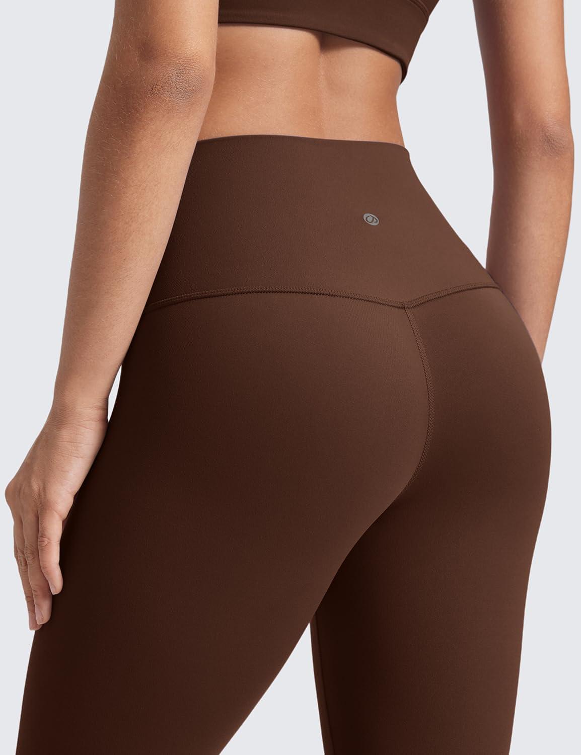 imageCRZ YOGA Butterluxe Yoga Leggings 28 High Waisted Womens Workout Lounge Pants Buttery SoftLava Brown