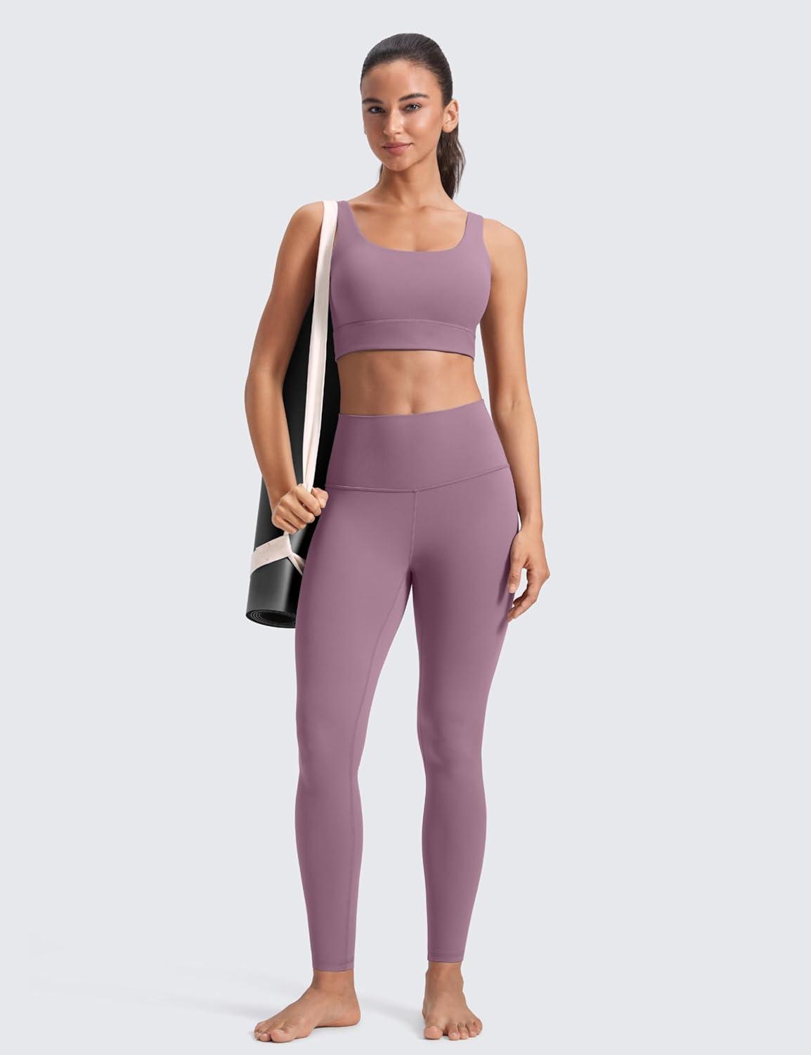 imageCRZ YOGA Butterluxe Yoga Leggings 28 High Waisted Womens Workout Lounge Pants Buttery SoftLight Lavender