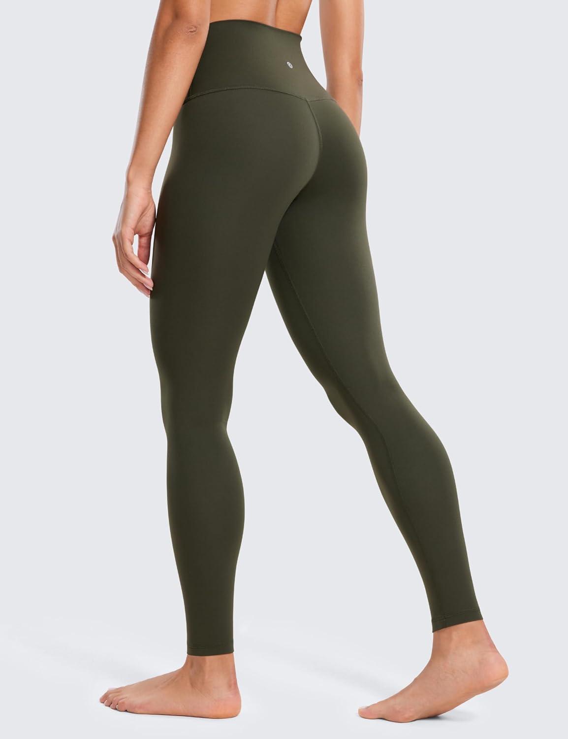 imageCRZ YOGA Butterluxe Yoga Leggings 28 High Waisted Womens Workout Lounge Pants Buttery SoftOlive Green