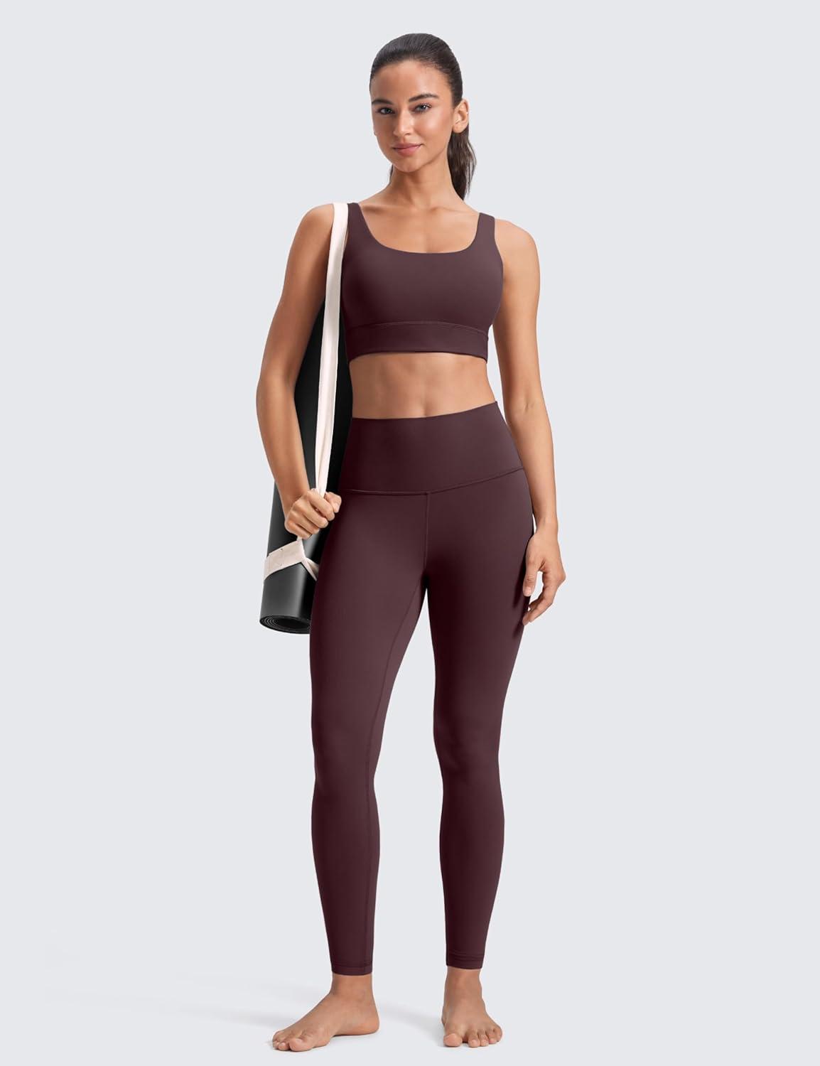 imageCRZ YOGA Butterluxe Yoga Leggings 28 High Waisted Womens Workout Lounge Pants Buttery SoftRipe Plum