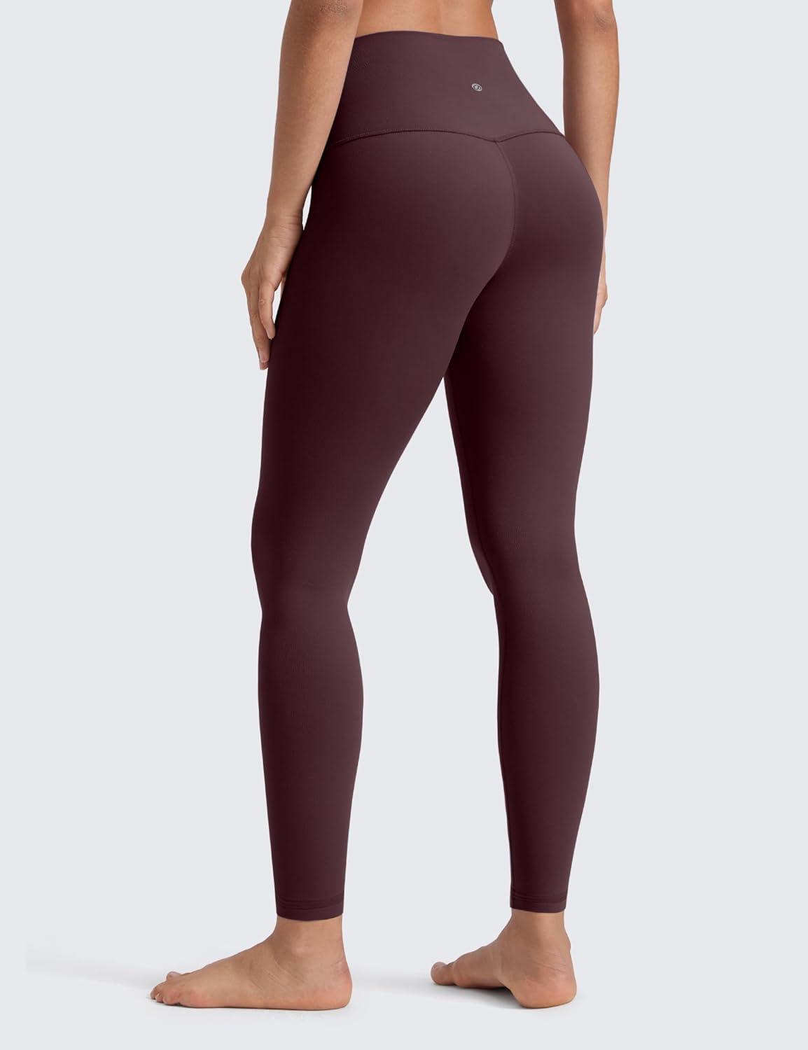 imageCRZ YOGA Butterluxe Yoga Leggings 28 High Waisted Womens Workout Lounge Pants Buttery SoftRipe Plum
