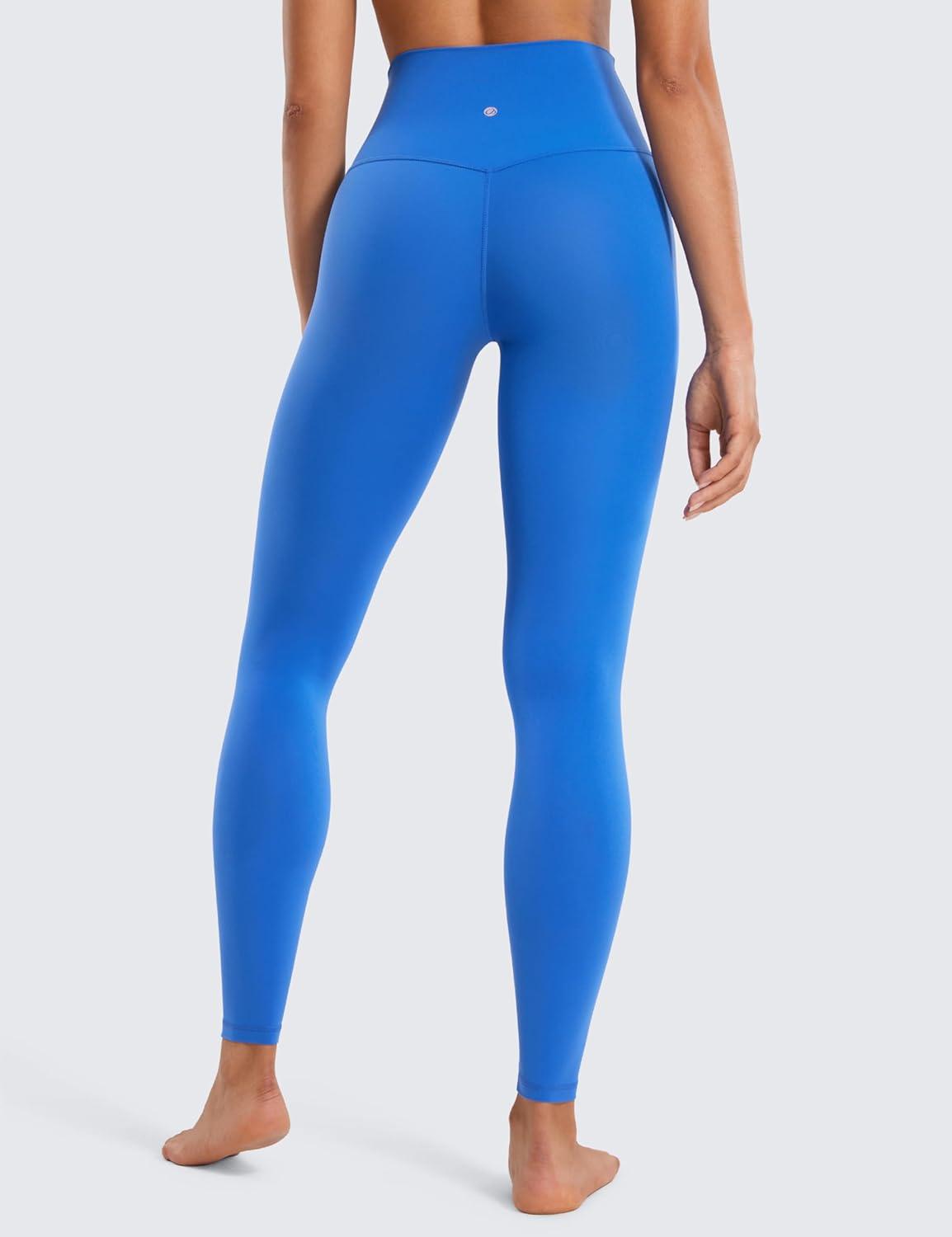 imageCRZ YOGA Butterluxe Yoga Leggings 28 High Waisted Womens Workout Lounge Pants Buttery SoftSparkle Blue