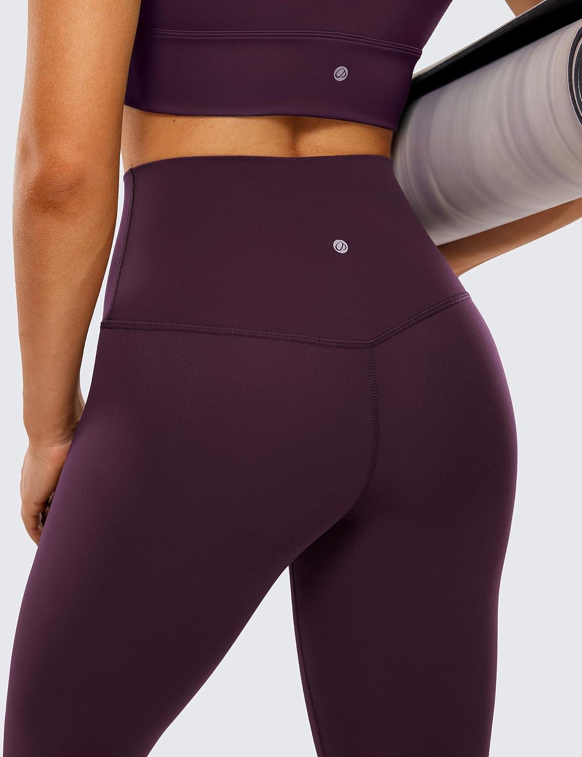 imageCRZ YOGA Butterluxe Yoga Leggings 31quot Extra Long High Waisted Workout Lounge Pants for Tall WomenDeep Purple