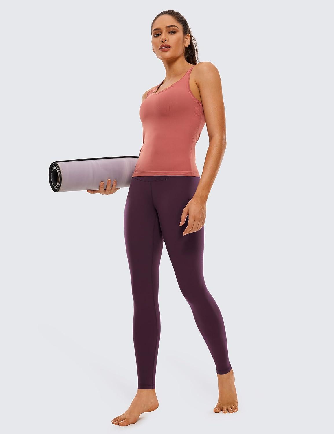 imageCRZ YOGA Butterluxe Yoga Leggings 31quot Extra Long High Waisted Workout Lounge Pants for Tall WomenDeep Purple