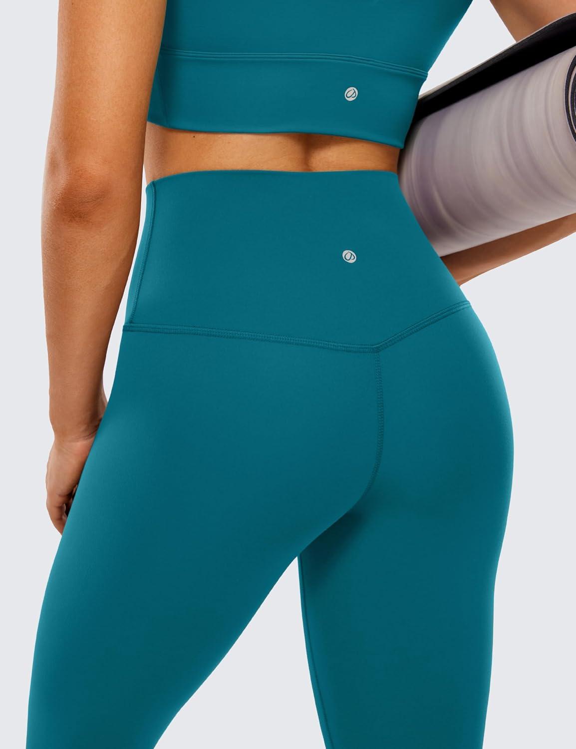 imageCRZ YOGA Butterluxe Yoga Leggings 31quot Extra Long High Waisted Workout Lounge Pants for Tall WomenGreen Jade