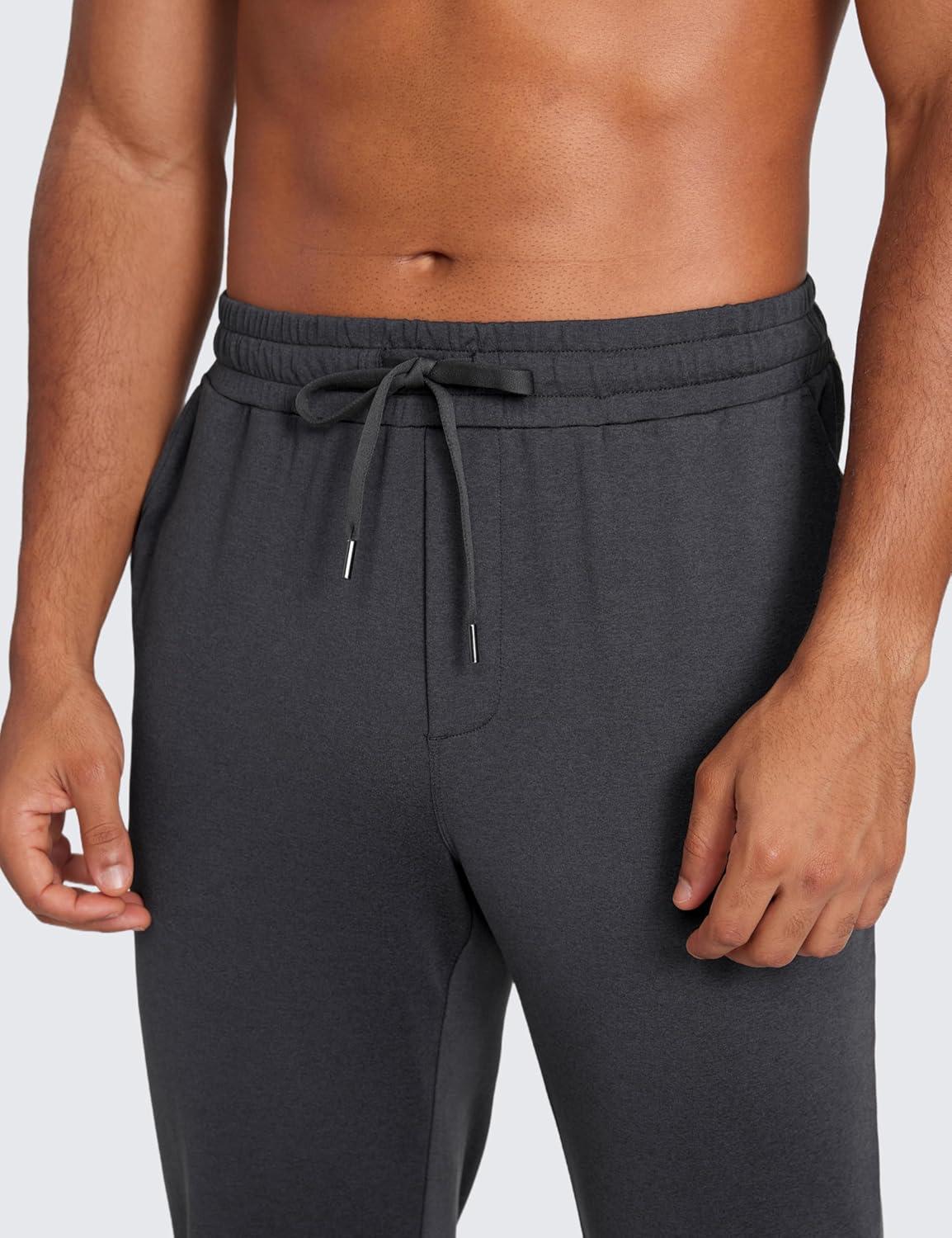 imageCRZ YOGA Cloud Jersey Lightweight Yoga Joggers for Men 29quot Breathable Casual Lounge Workout Soft Sweatpants with PocketsInk Gray