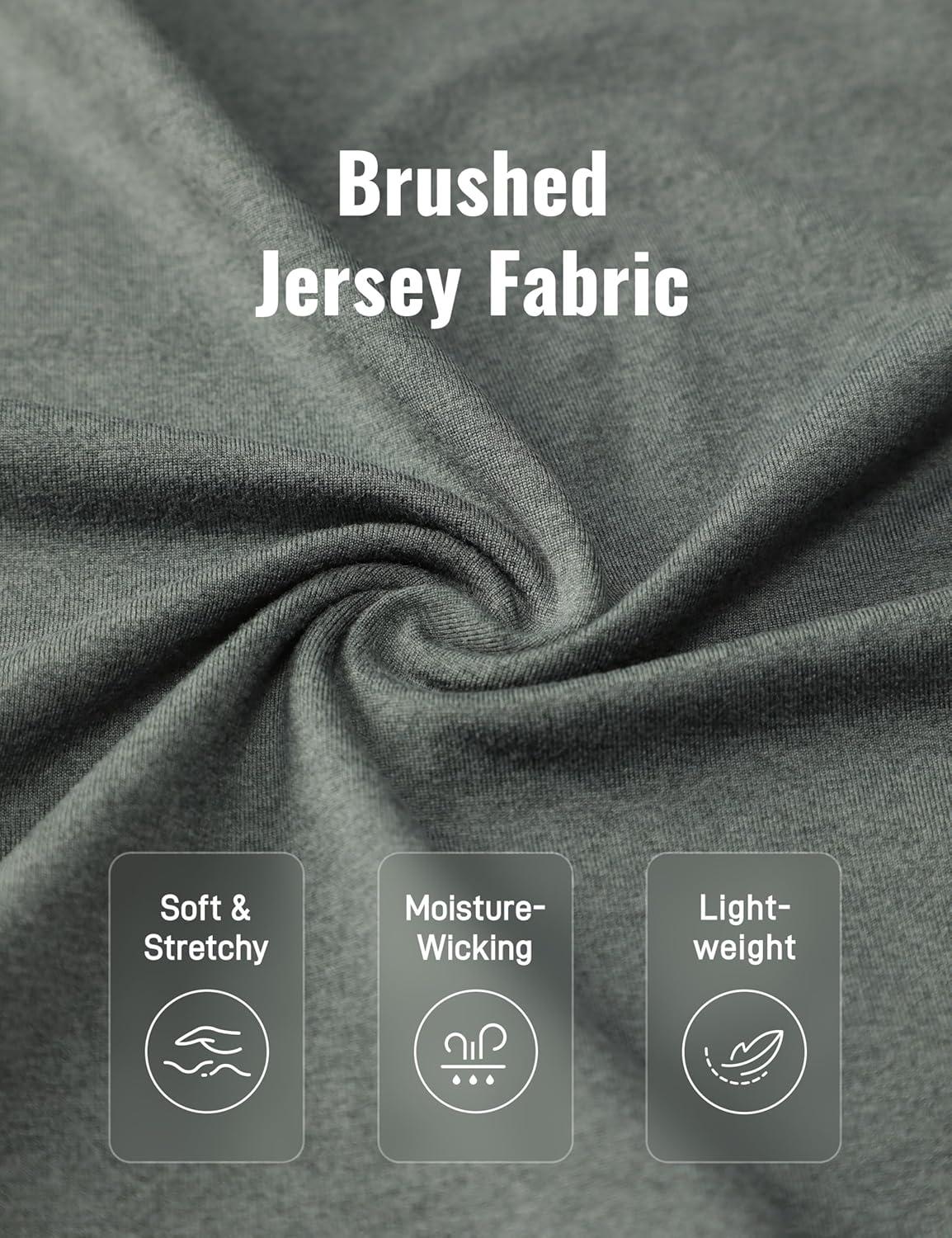 imageCRZ YOGA Cloud Jersey Long Sleeve Shirts for Men Crewneck Breathable Casual Workout TShirts Soft Basic TopsGrey Sage