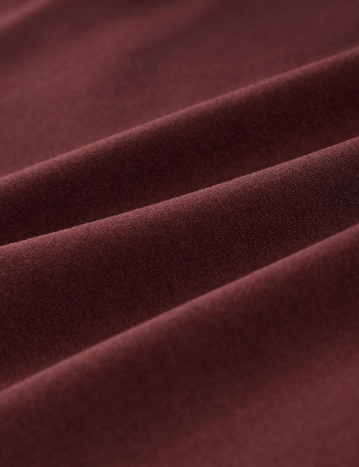 imageCRZ YOGA Cloud Jersey Pullover Sweatshirt for Women Long Sleeve Soft Casual Crewneck Tops Basic Workout Fall ShirtsRed Merlot