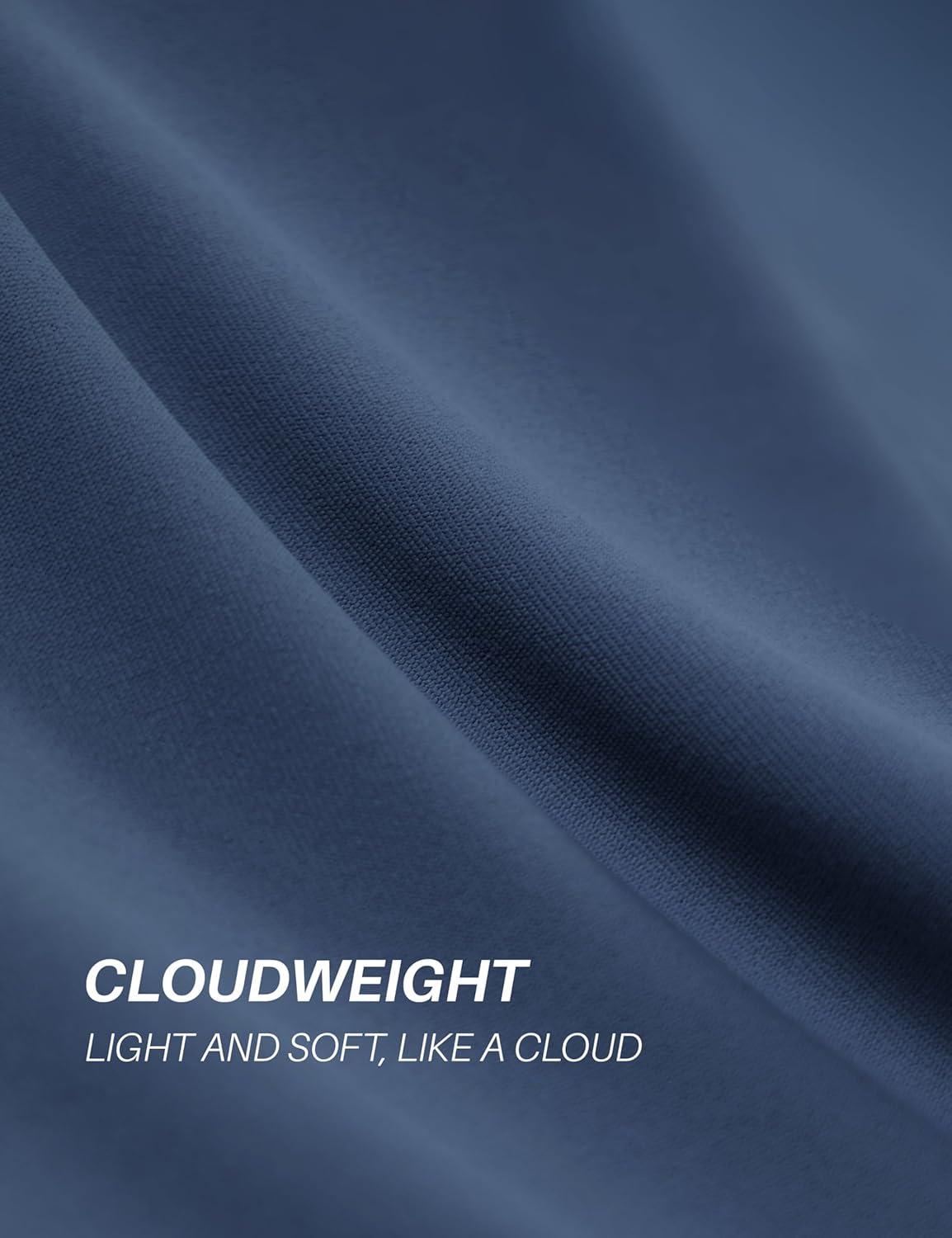 imageCRZ YOGA Cloudweight Crewneck Shirts for Men Comfy Lightweight Workout Casual Athletic Short Sleeve TShirtsElectric Blue