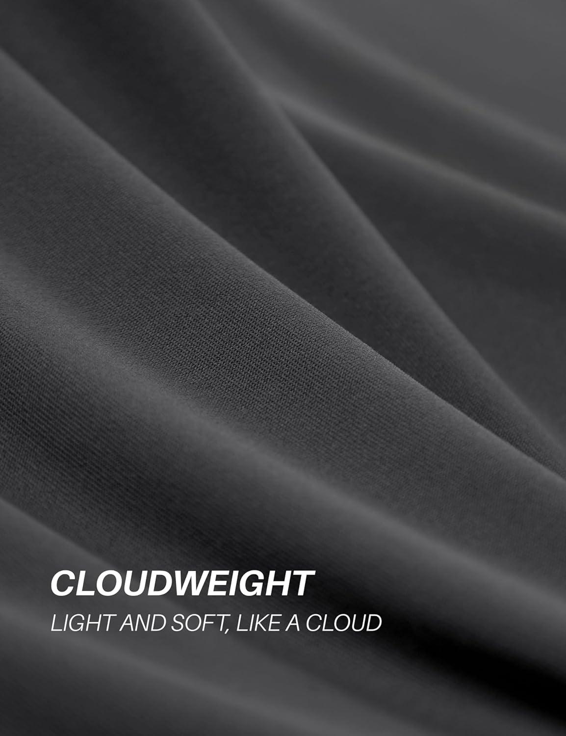 imageCRZ YOGA Cloudweight Crewneck Shirts for Men Comfy Lightweight Workout Casual Athletic Short Sleeve TShirtsMysterious Grey