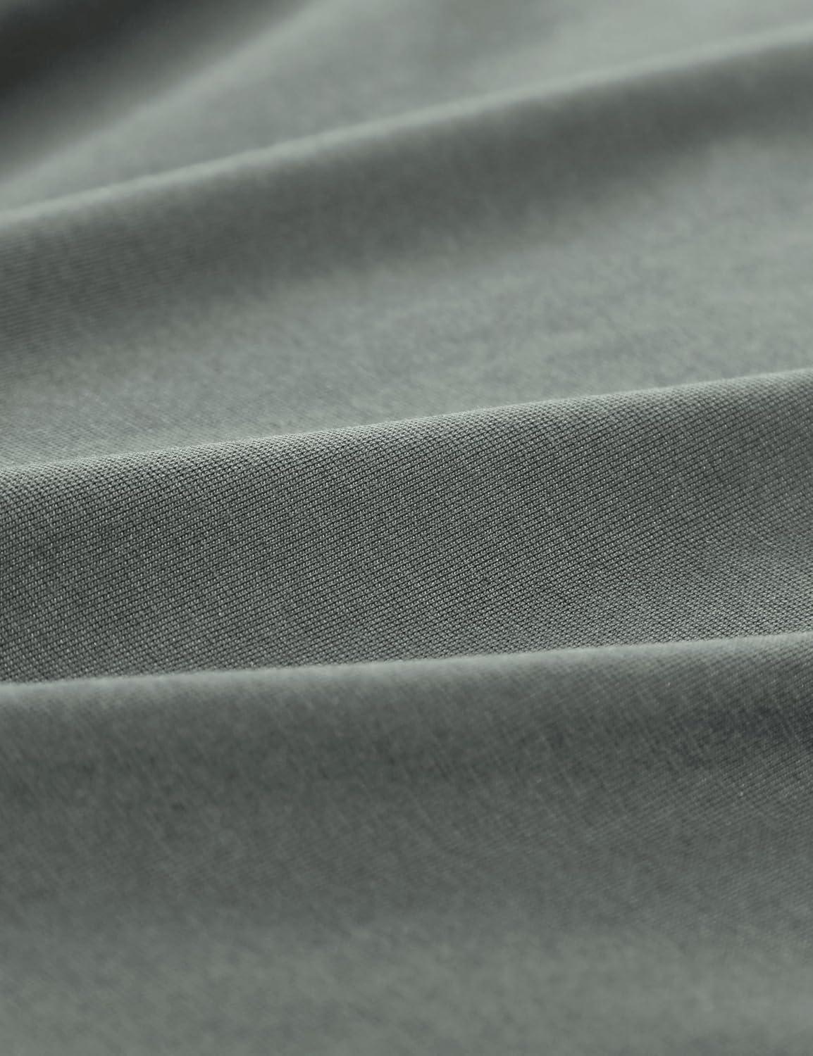 imageCRZ YOGA CottonBlend Athletic Shirts for Men Short Sleeve Moisture Wicking Soft Workout Casual Tee Tops Basic TShirtGrey Sage