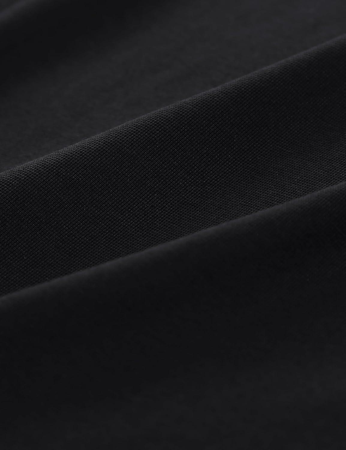 imageCRZ YOGA CottonBlend Long Sleeve Shirts for Men Moisture Wicking Soft Workout Athletic Casual Crewneck Basic TopsBlack