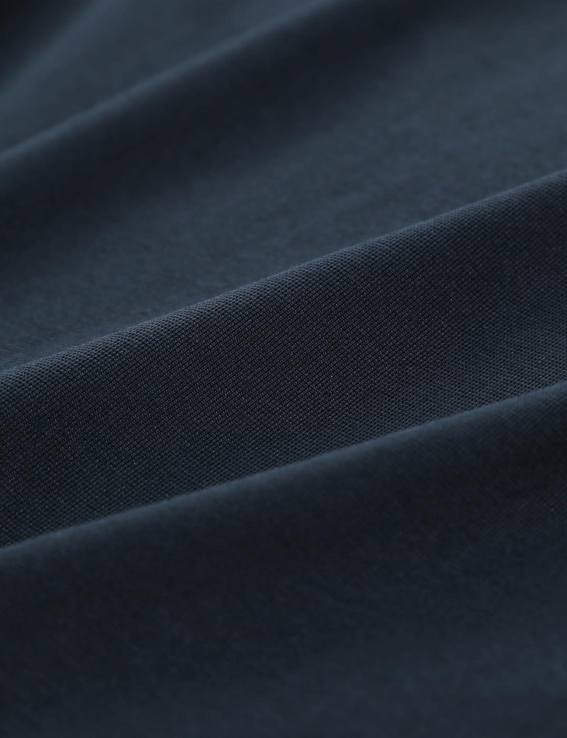 imageCRZ YOGA CottonBlend Long Sleeve Shirts for Men Moisture Wicking Soft Workout Athletic Casual Crewneck Basic TopsTrue Navy