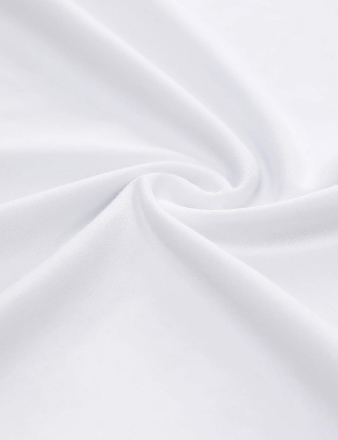 imageCRZ YOGA CottonBlend Long Sleeve Shirts for Men Moisture Wicking Soft Workout Athletic Casual Crewneck Basic TopsWhite